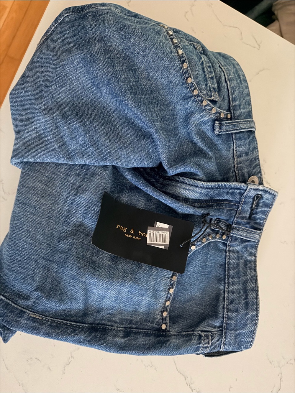rag & bone denim jeans with silver studs